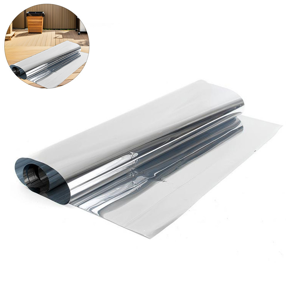 Home Bathroom Window Tint - Static Adhesive Window Film for Heat