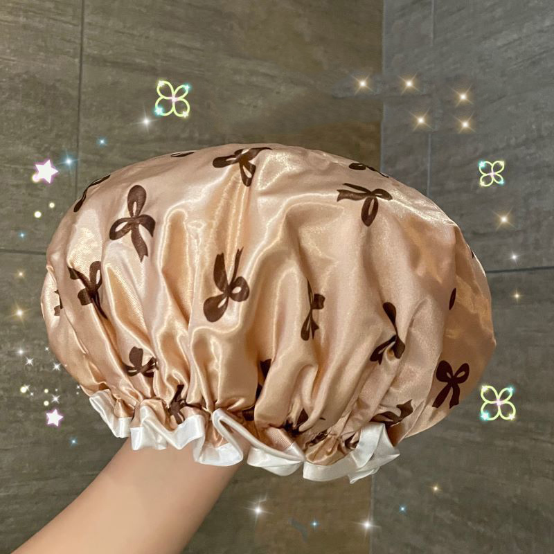 Home Essentials Bathroom Accessories - 2/3/5pcs Double-Layer Waterproof Bath Cap Kitchen