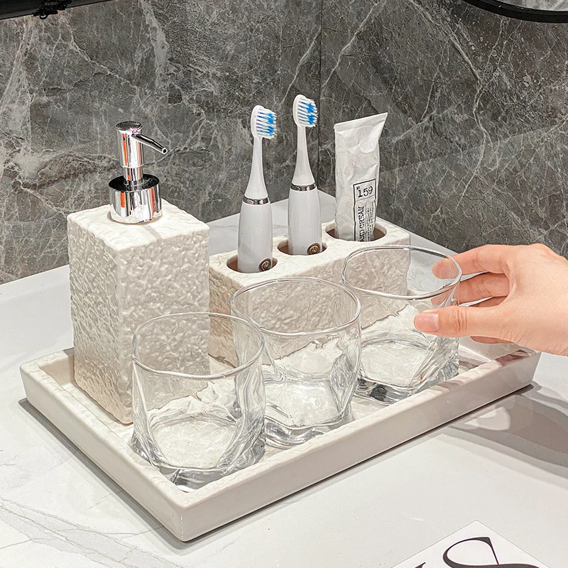 Home Essentials Bathroom Accessories - Essential Bathroom Accessories Set, Shampoo Bottles,