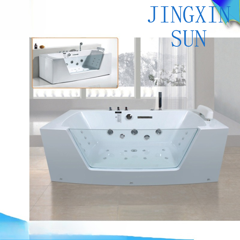 Home Bathroom Jacuzzi - Andy bathroom, single-sided glass jacuzzi, large-size