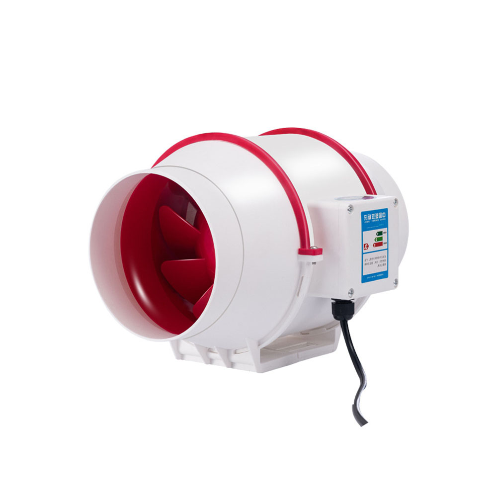 Home Bathroom Extractor Fan - 6 inch Inline Duct Fan 80W