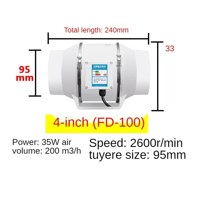 4/5/6 inch Exhaust Fan Home Si - Home Bathroom Extractor Fan review and price