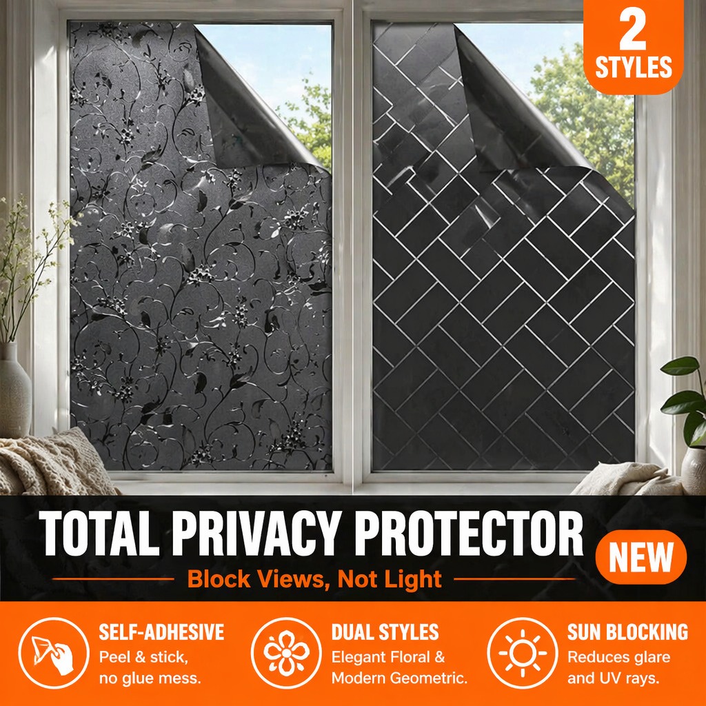 Privacy Blackout Window Film S - Home Bathroom Window Tint review and price