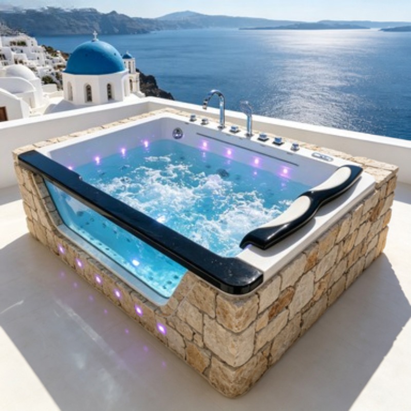 4 Person Outdoor Spa Hot Tub W - Home Bathroom Jacuzzi review and price