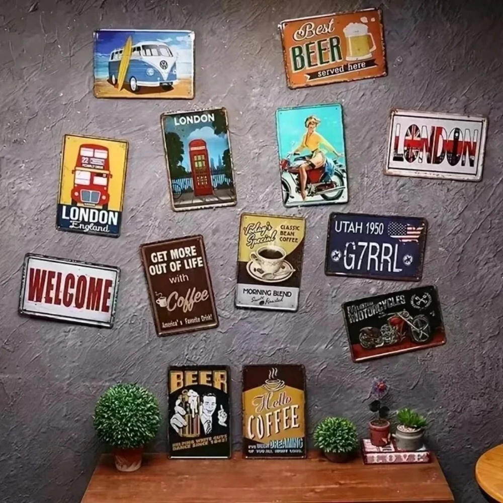 CIFBUY Vintage Funny Cat Alumi - Home Bathroom Wall Decor review and price