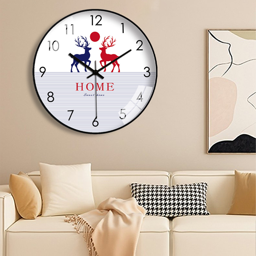 New Elegant Wall Clock Deer Pr - Home Bathroom Design Simple review and price