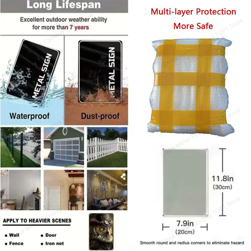 Metal Wall Art Poster - Stylis - Home Bathroom Wall Decor review and price