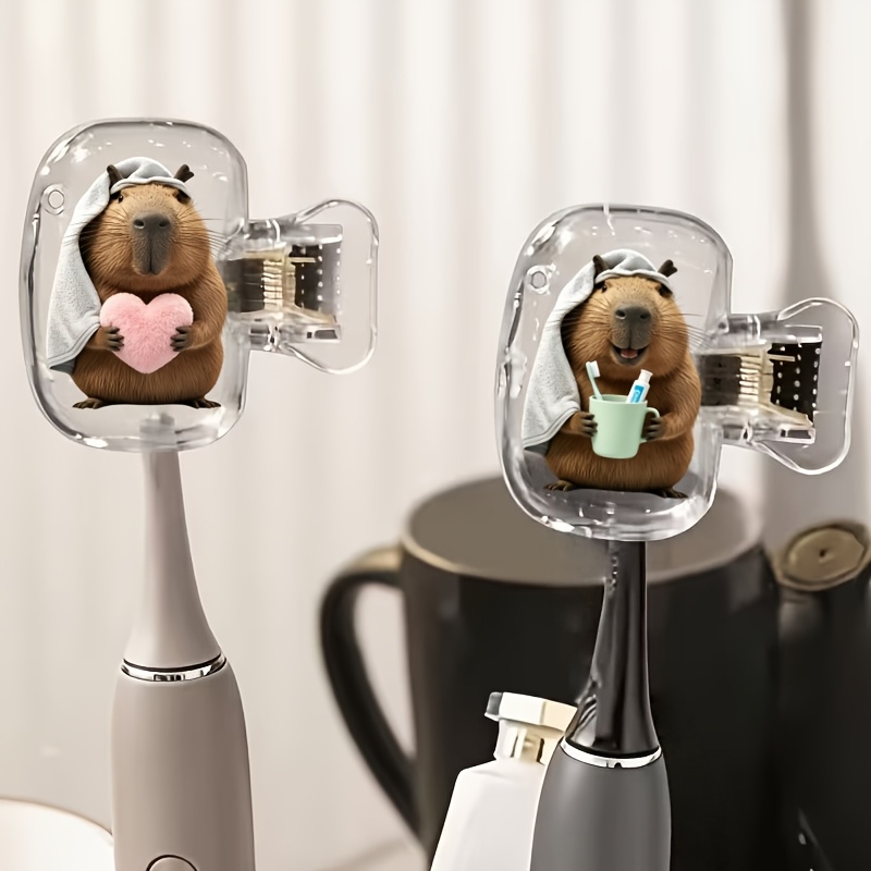 2pcs Capybara Holding Heart An - Home Essentials Bathroom Accessories review and price
