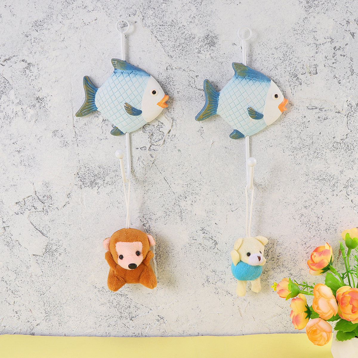2Pcs Iron Wall Hooks Mediterra - Home Bathroom Wall Decor review and price