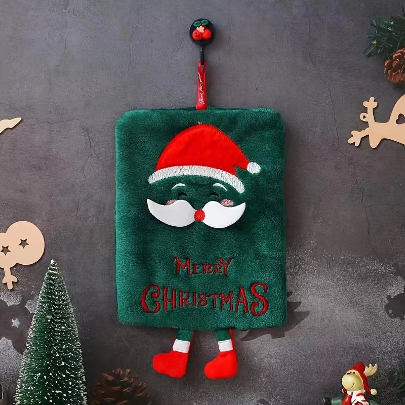 Xmas Hanging Hand Towel Coral  - Home Bathroom Towels review and price