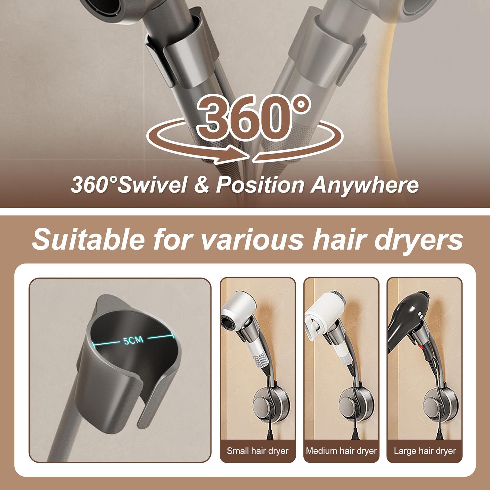 Blow Dryer Stand 360-Degree Ad - Home Bathroom Hand Dryer review and price