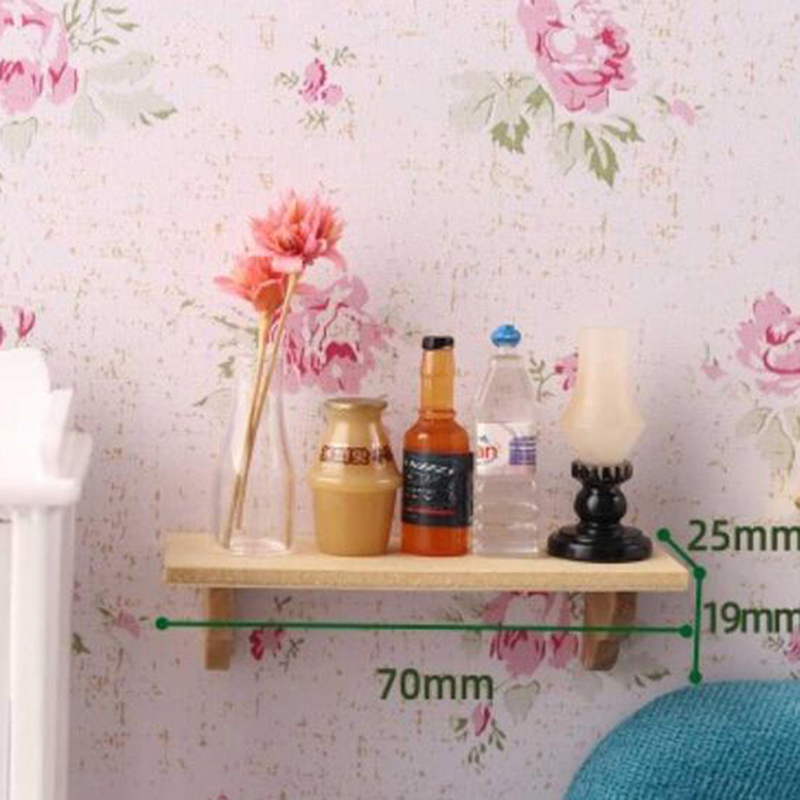 1pcs 1:12 Dollhouse Wood Wall  - Home Bathroom Wall Decor review and price