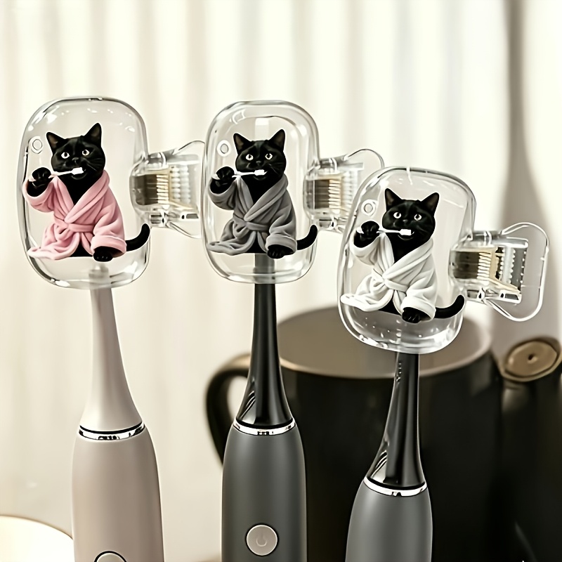 4pcs Black Cat Dressing Gown P - Home Essentials Bathroom Accessories review and price