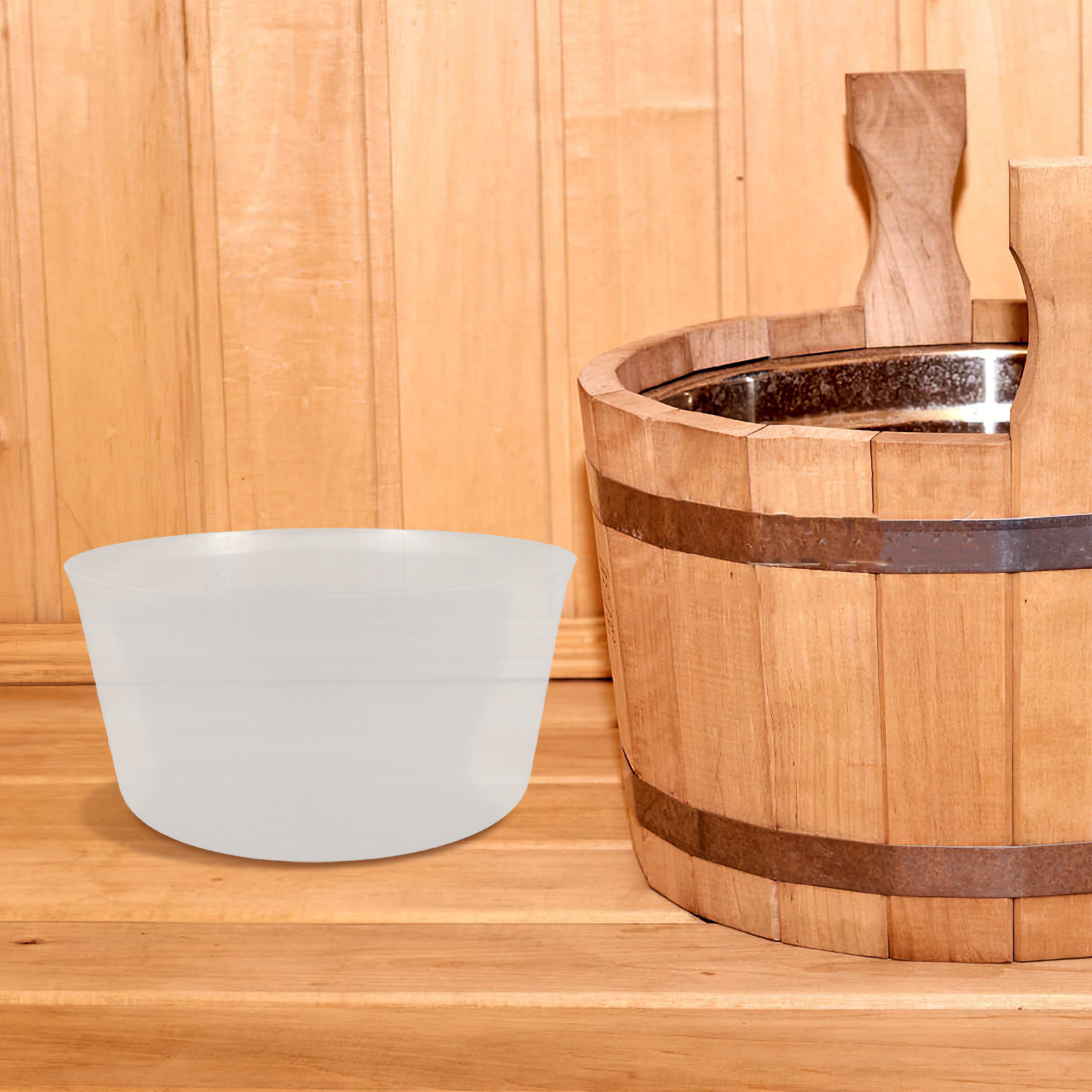Traditional Wooden Sauna Bucke - Home Essentials Bathroom Accessories review and price