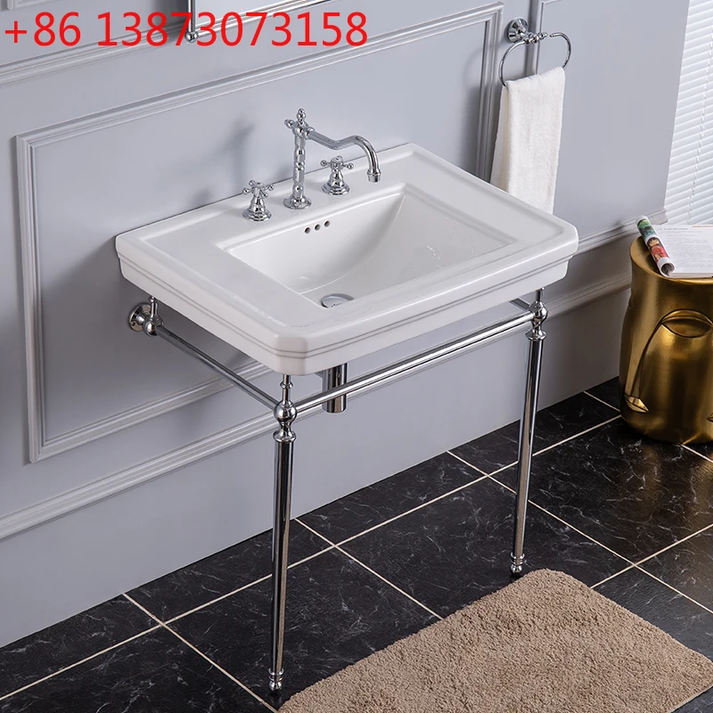 Three-hole bracket basin floor - Home Bathroom Design Simple review and price