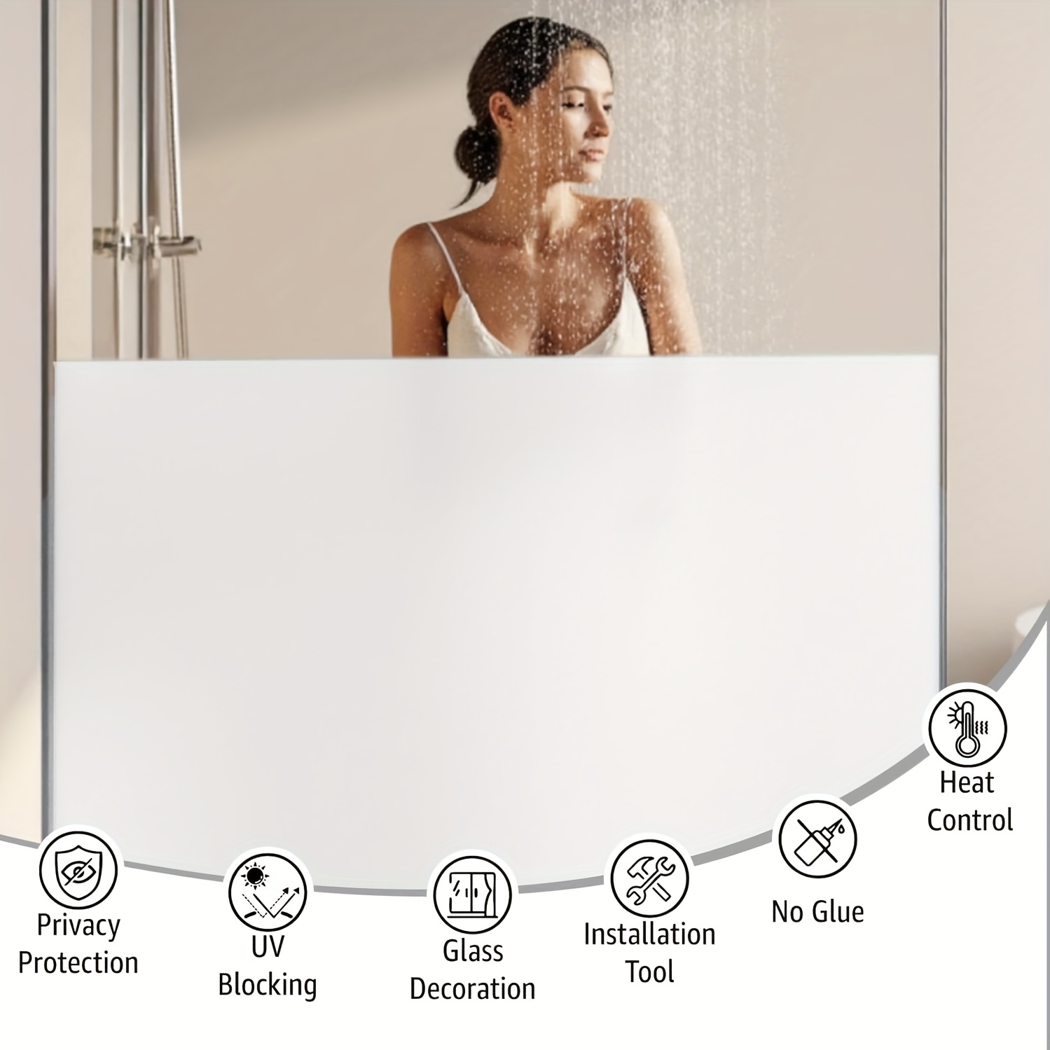 White Frosted Privacy Window F - Home Office Bathroom review and price