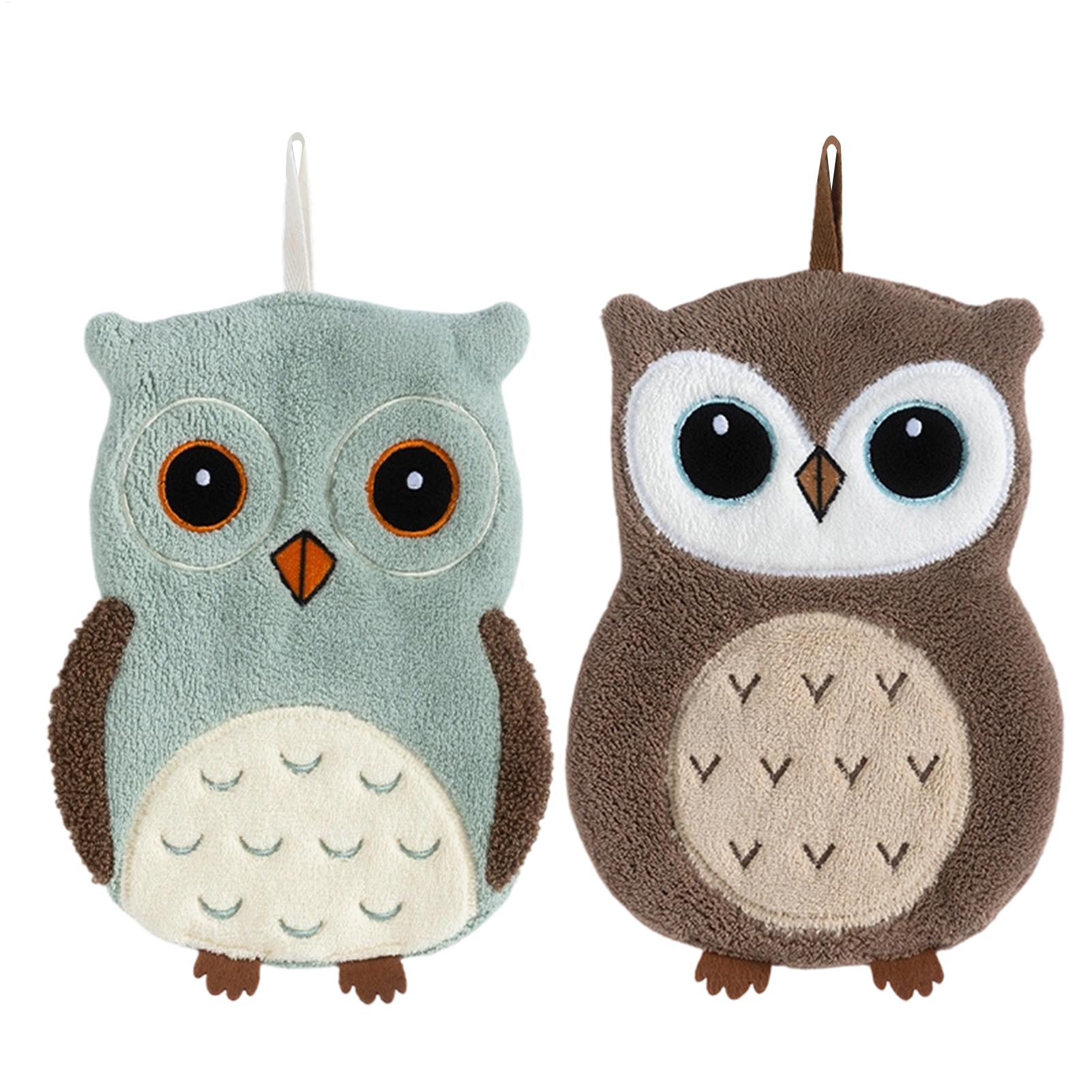 Hand Towel Owl Shape Hangable  - Home Bathroom Towels review and price