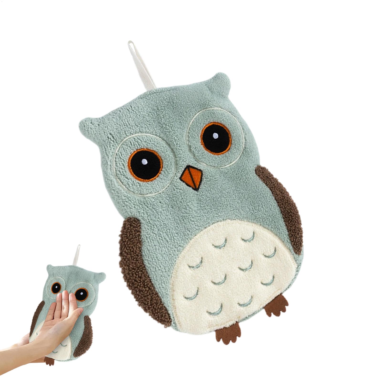 Hand Towel Owl Shape Hangable  - Home Bathroom Towels review and price