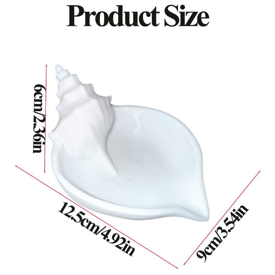 Nordic Style Matte White Conch - Home Essentials Bathroom Accessories review and price