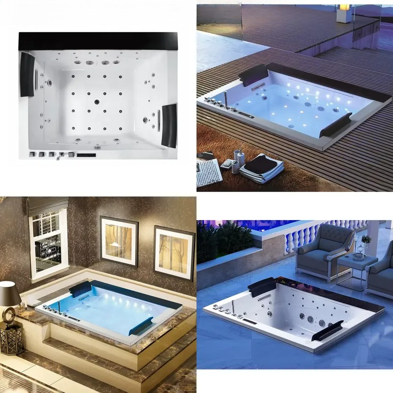 Double Bath Jacuzzi with Digit - Home Bathroom Jacuzzi review and price