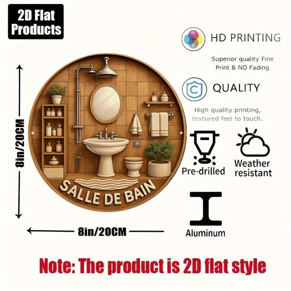 CIFBUY Retro French Bathroom R - Home Bathroom Wall Decor review and price