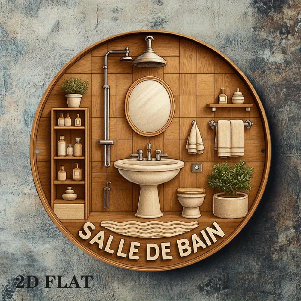 CIFBUY Retro French Bathroom R - Home Bathroom Wall Decor review and price