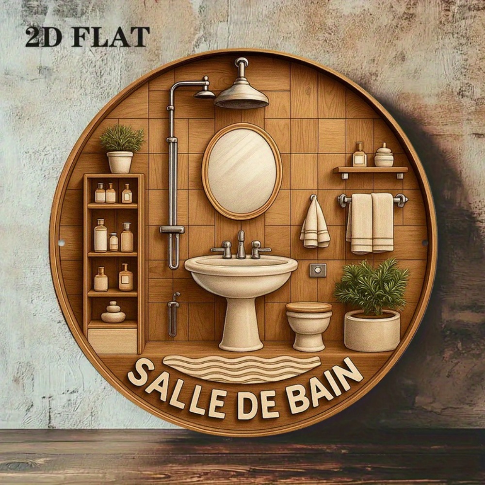 CIFBUY Retro French Bathroom R - Home Bathroom Wall Decor review and price