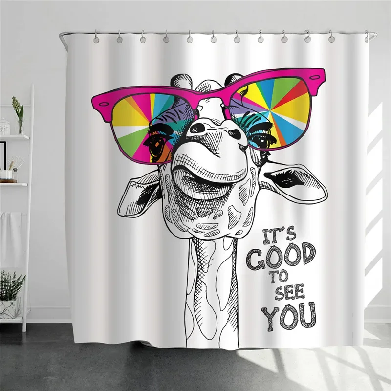 Giraffe With Colorful Glasses  - Home Bathroom Design Simple review and price