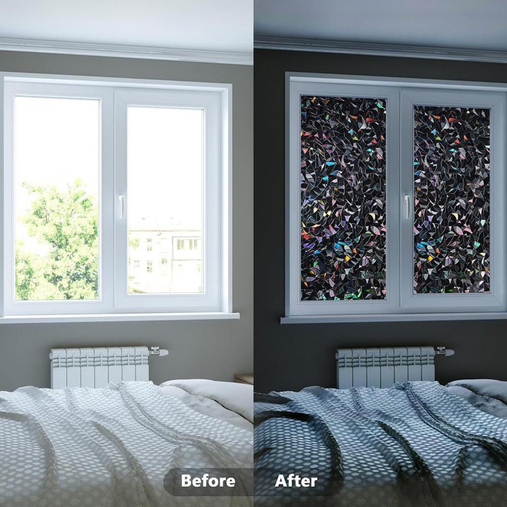 3D Black Rainbow Window Blacko - Home Bathroom Window Tint review and price
