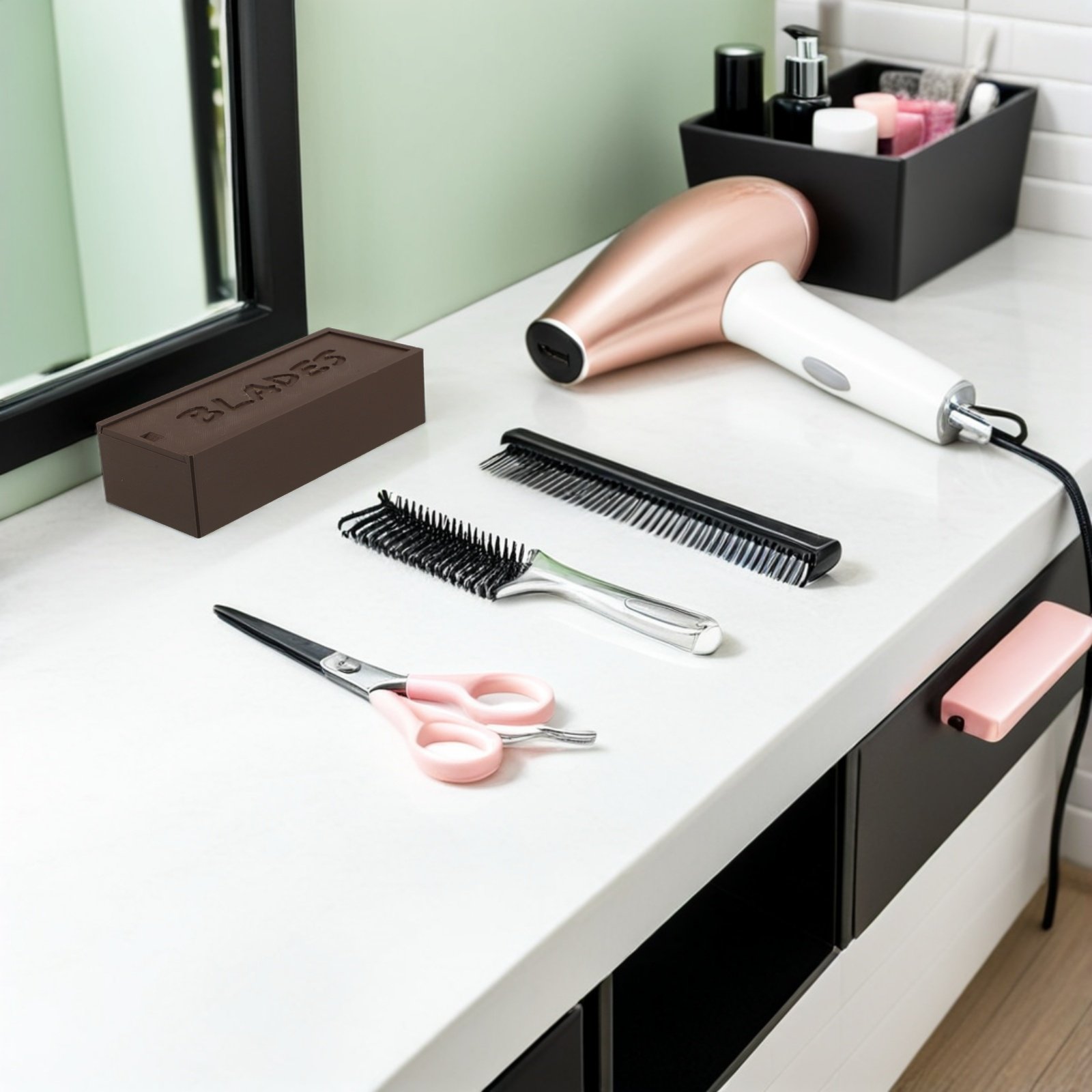 Double Compartment Brown Blade - Home One Bathroom review and price
