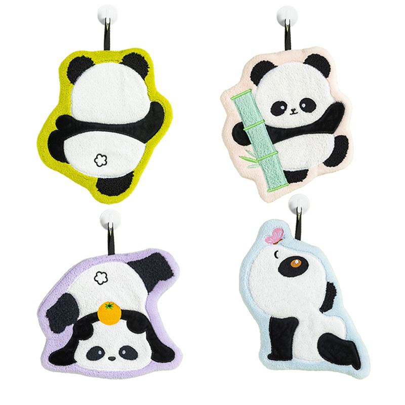 Cute Panda Hand Towel, Absorbe - Home Bathroom Towels review and price