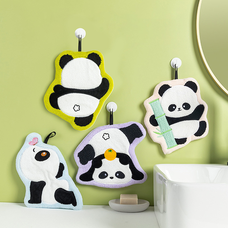 Cute Panda Hand Towel, Absorbe - Home Bathroom Towels review and price