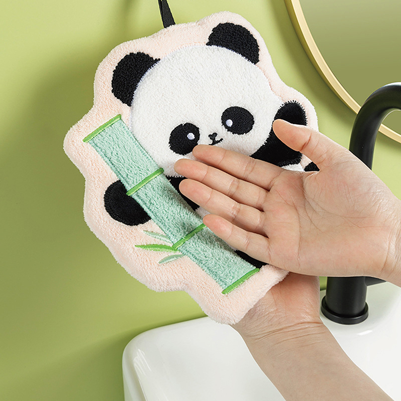 Cute Panda Hand Towel, Absorbe - Home Bathroom Towels review and price