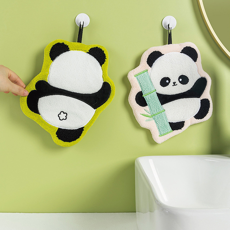 Cute Panda Hand Towel, Absorbe - Home Bathroom Towels review and price