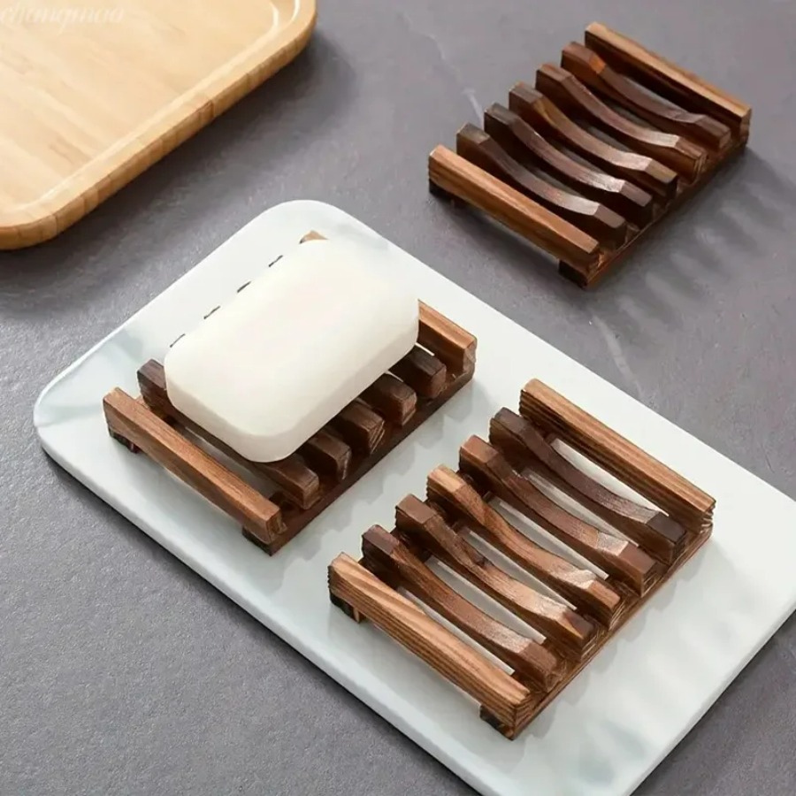 Natural Bamboo Soap Holder, Wo - Home Essentials Bathroom Organizer review and price