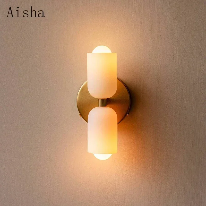 Glass Wall Light Simple Double - Home Bathroom Design Simple review and price