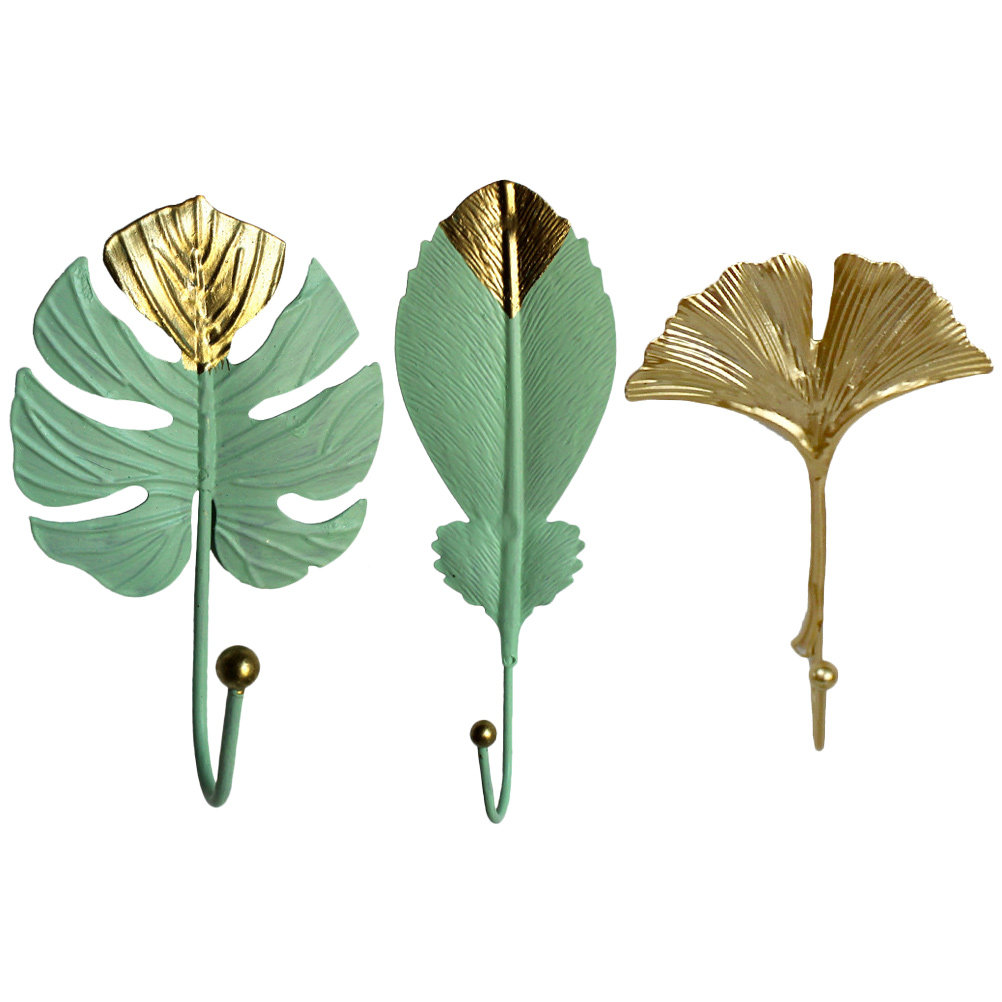 3Pcs Mini Leaf Shape Wall Hook - Home Office Bathroom review and price