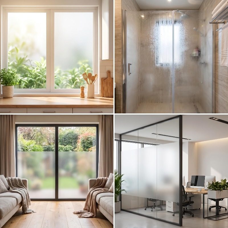 Pure White Frosted Privacy Win - Home Office Bathroom review and price