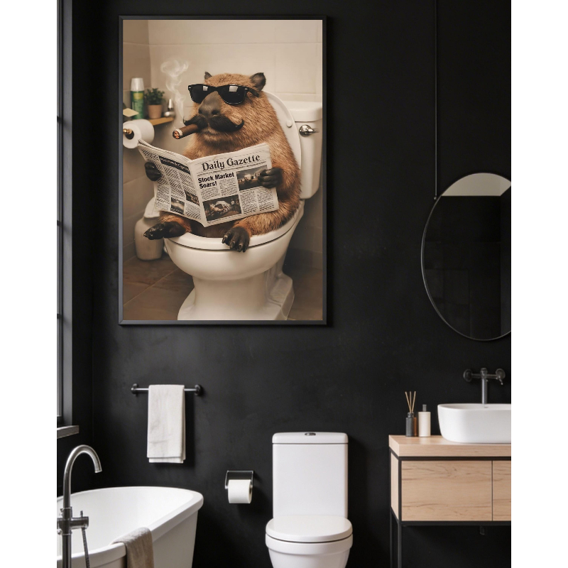 3PCS  Frameless,3pcs Humorous  - Home Bathroom Wall Art review and price