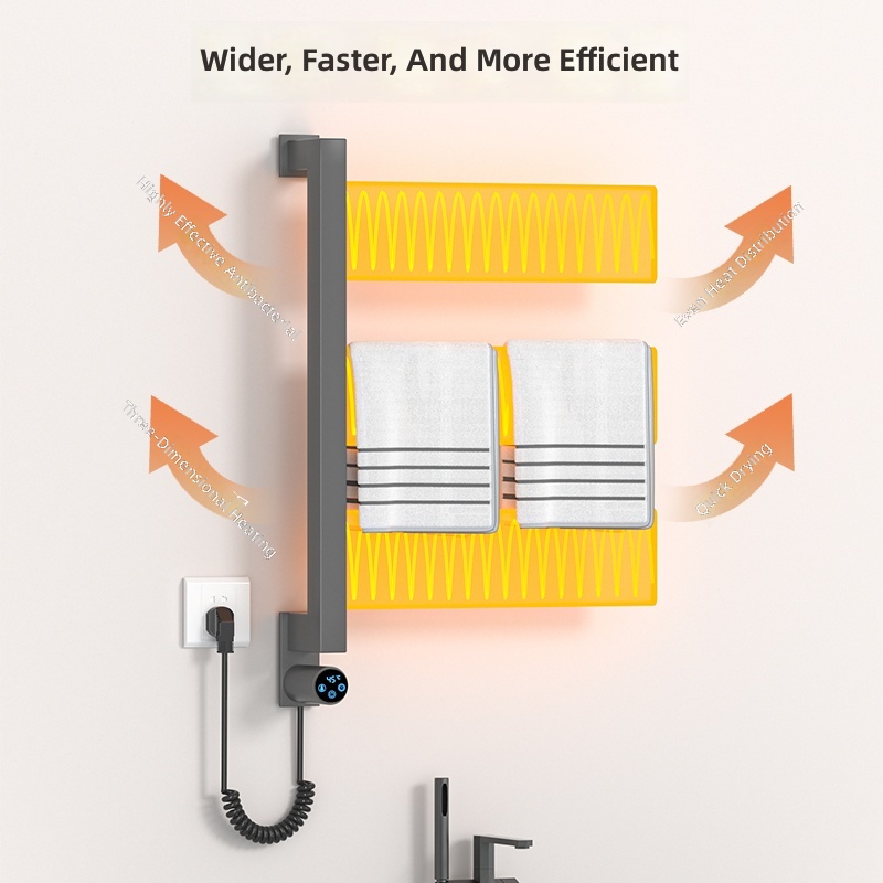 Vertical Wall-mounted 3 Bars E - Home Bathroom Towels review and price