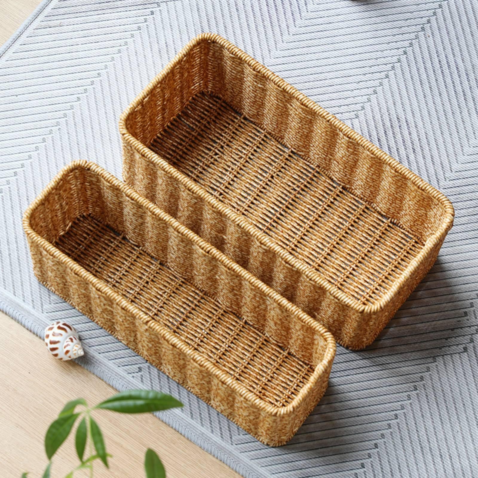 Plastic Rattan Bathroom Storag - Home Essentials Bathroom Accessories review and price