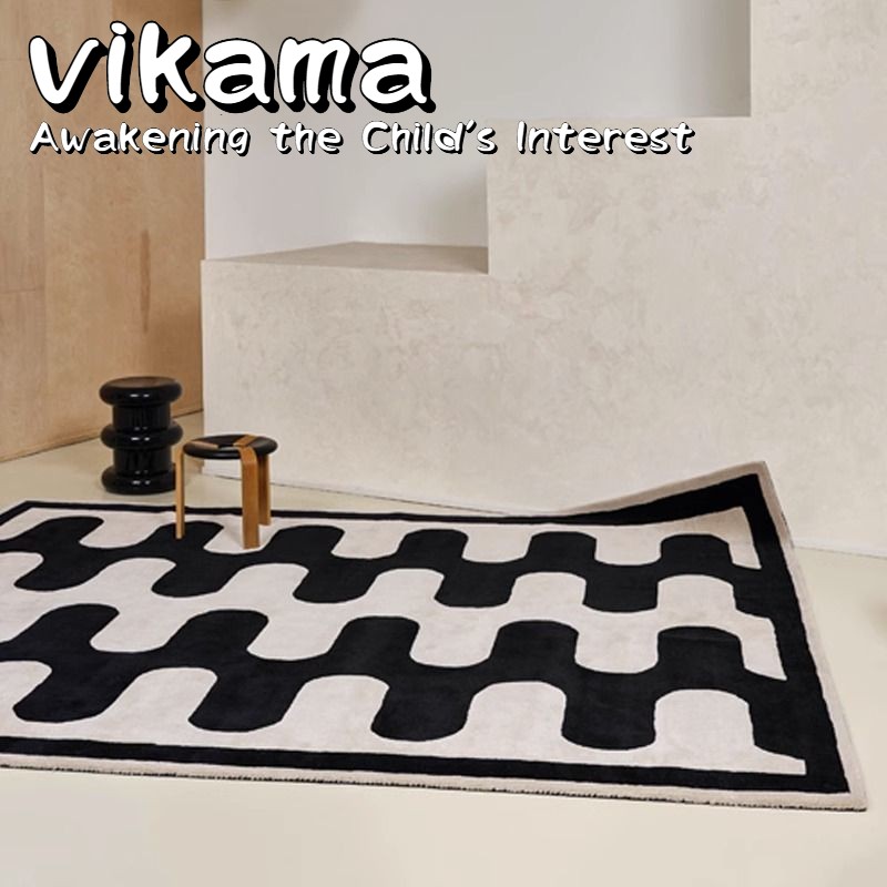 VIKAMA Simple Lines Plush Faux - Home Bathroom Design Simple review and price
